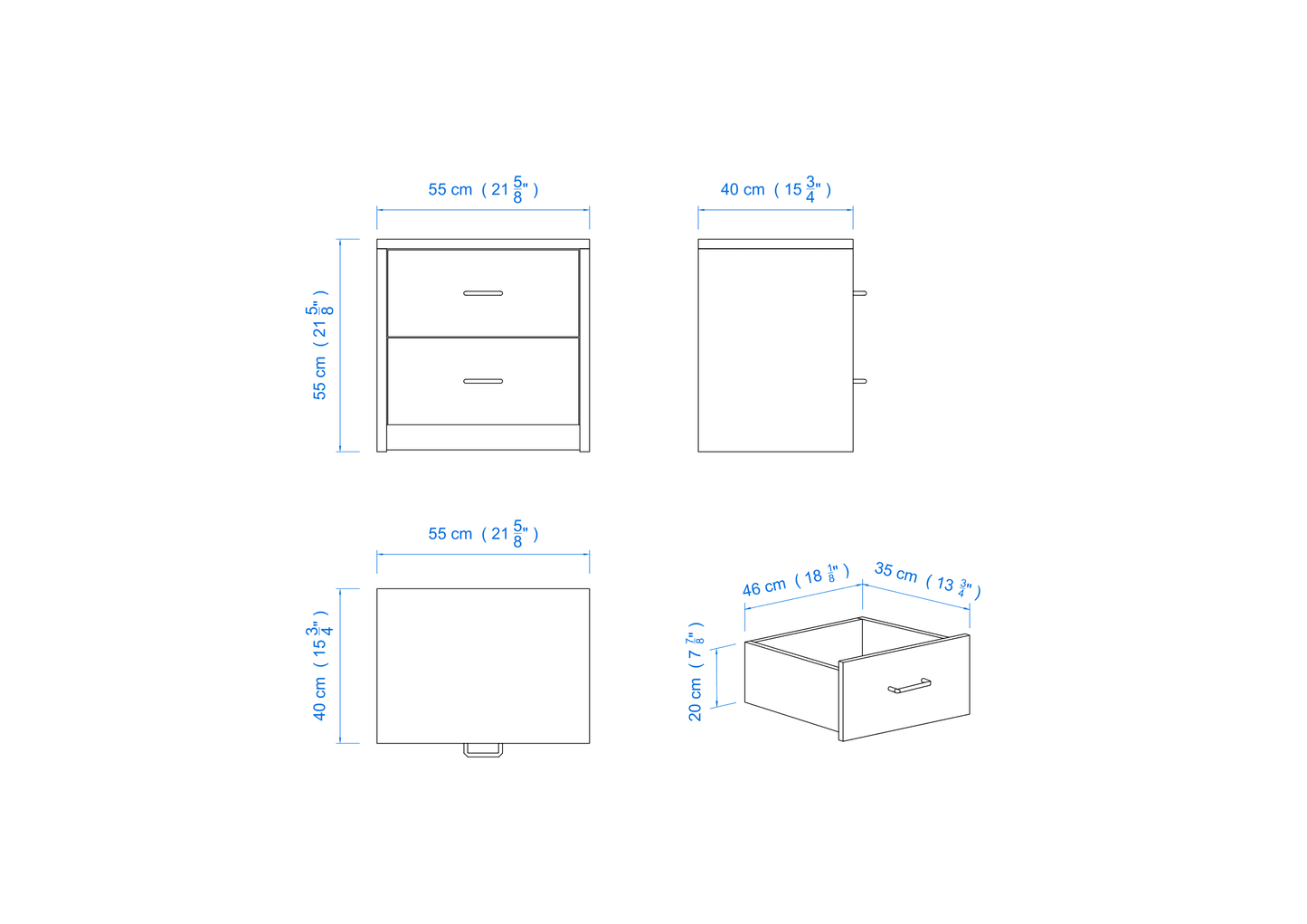 Fremantle Bedside Table – Aussie Hardwood with Modern Design | Premium Bedroom Furniture
