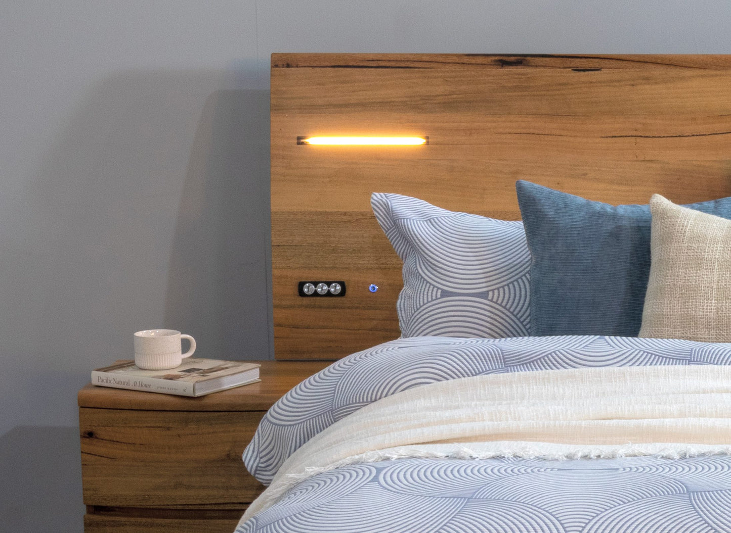 Esperance Bed, Solid Marri Hardwood with Modern Comforts