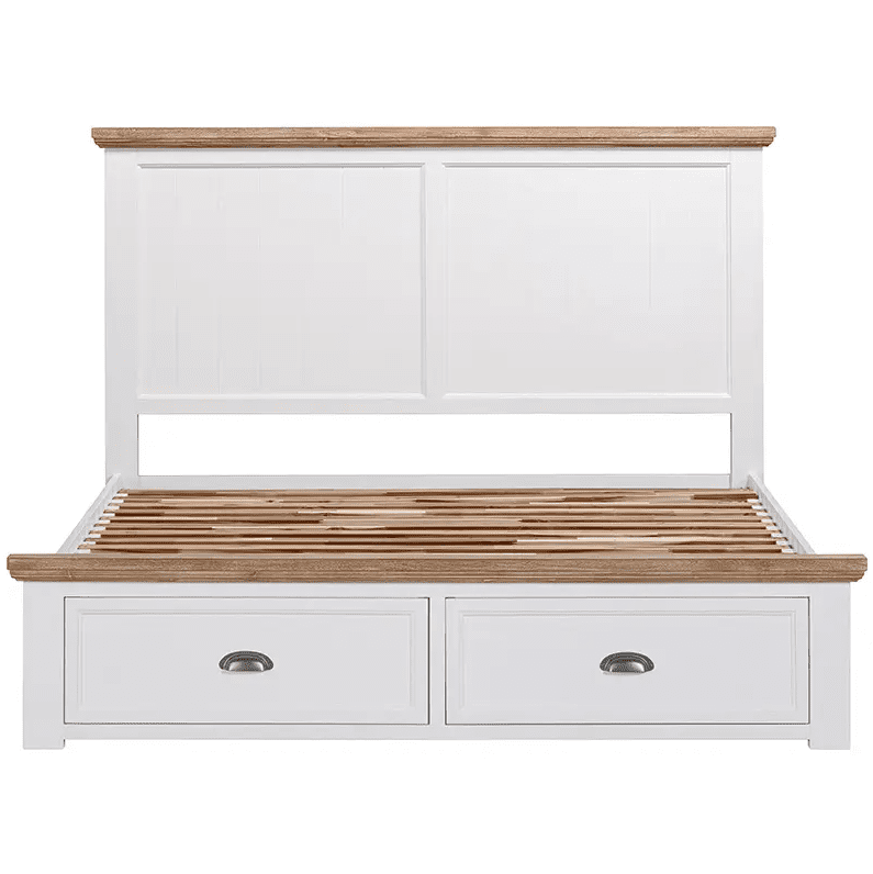 Paddington Bed with Drawers – Acacia Timber with Coastal Style