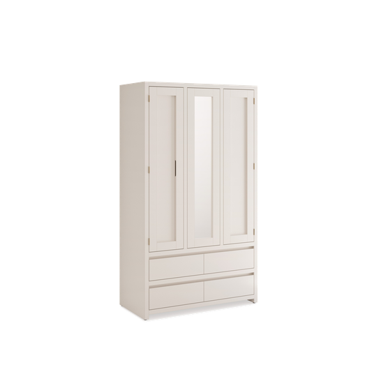 Modern 120cm Hanging & Shelving Wardrobe with 4 Drawers – Aussie Made Choice of Colours