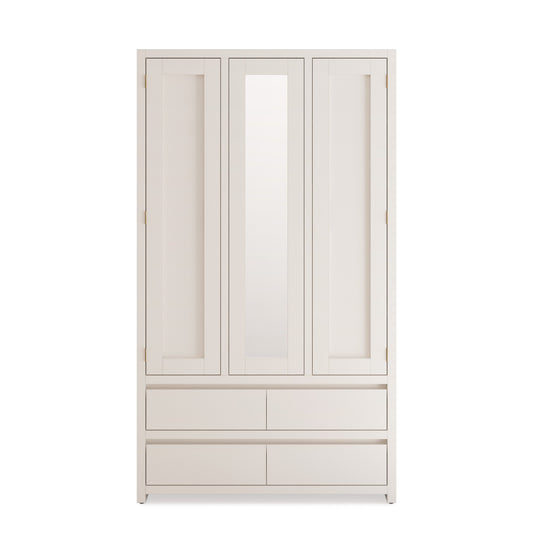 Modern 120cm Hanging & Shelving Wardrobe with 4 Drawers – Aussie Made Choice of Colours