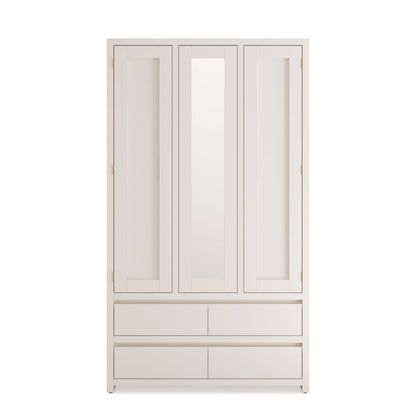 Modern 120cm Hanging & Shelving Wardrobe with 4 Drawers – Aussie Made Choice of Colours