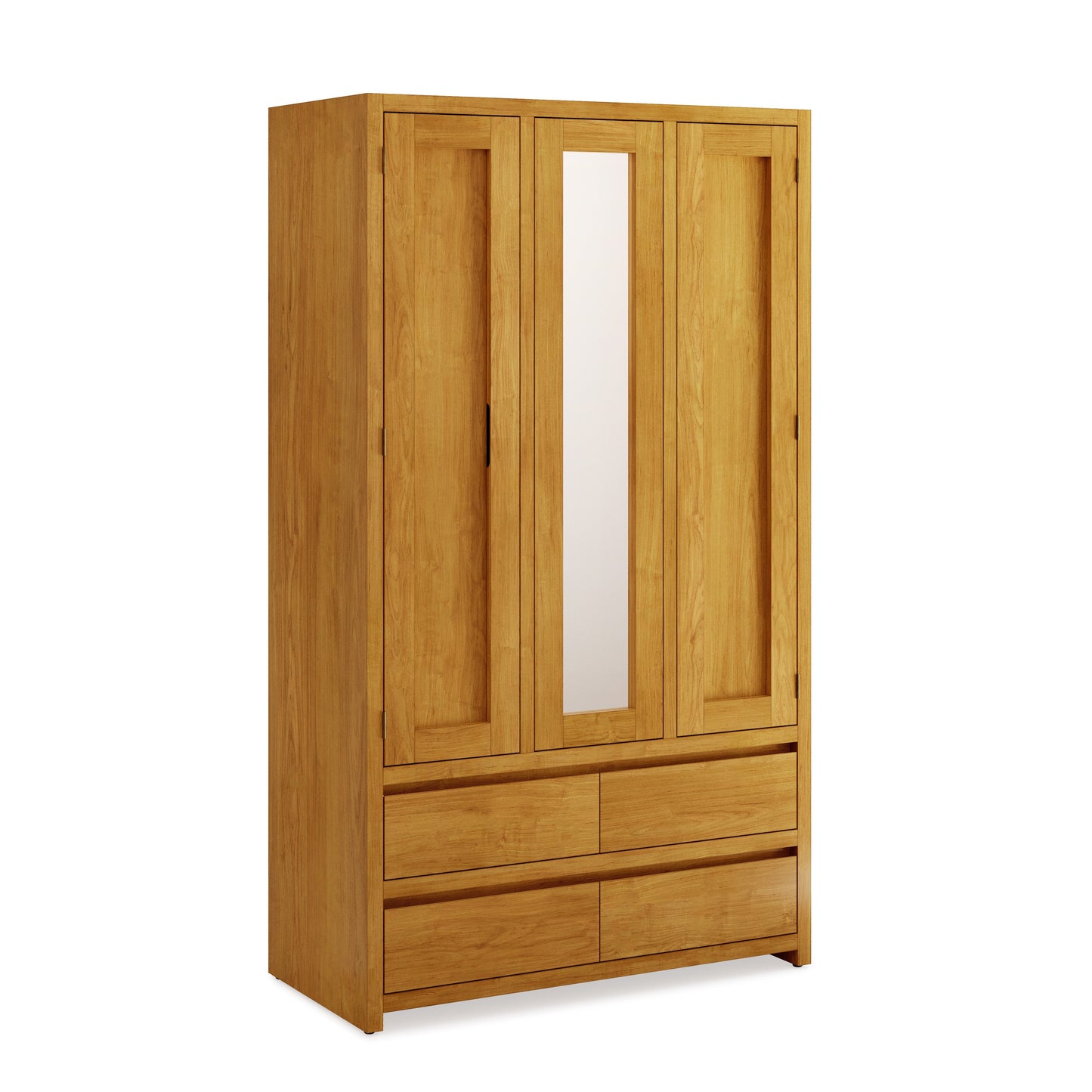Modern 120cm All Hanging Wardrobe with 4 Drawers – Aussie Made Choice of Colours