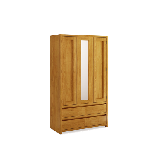 Modern 120cm All Hanging Wardrobe with 4 Drawers – Aussie Made Choice of Colours