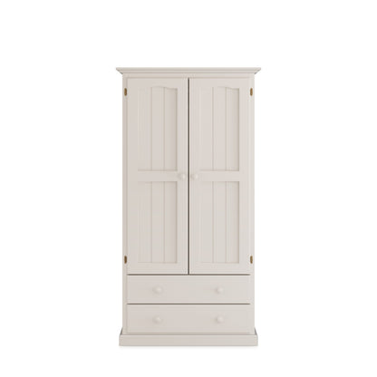 Heritage 90cm All Hanging Timber Wardrobe 2 Door 2 Drawer – Aussie Made Choice of Colours