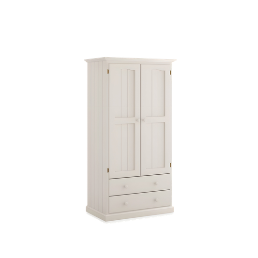 Heritage 90cm All Hanging Timber Wardrobe 2 Door 2 Drawer – Aussie Made Choice of Colours