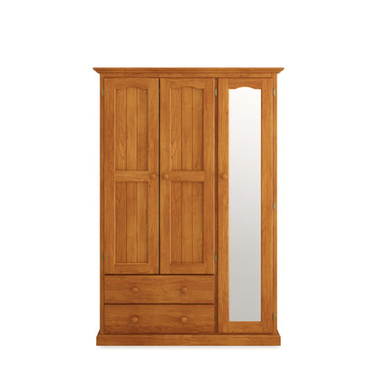 Heritage Timber Wardrobe 120cm Hanging Shelving and Drawers – Aussie Made Choice of Colours
