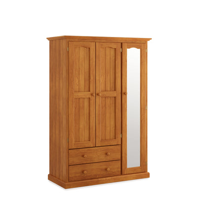 Heritage Timber Wardrobe 120cm Hanging Shelving and Drawers – Aussie Made Choice of Colours