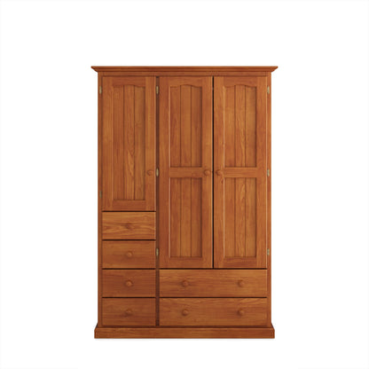Heritage Timber Wardrobe 120cm Hanging Shelving 6 Drawer – Aussie Made Choice of Colours