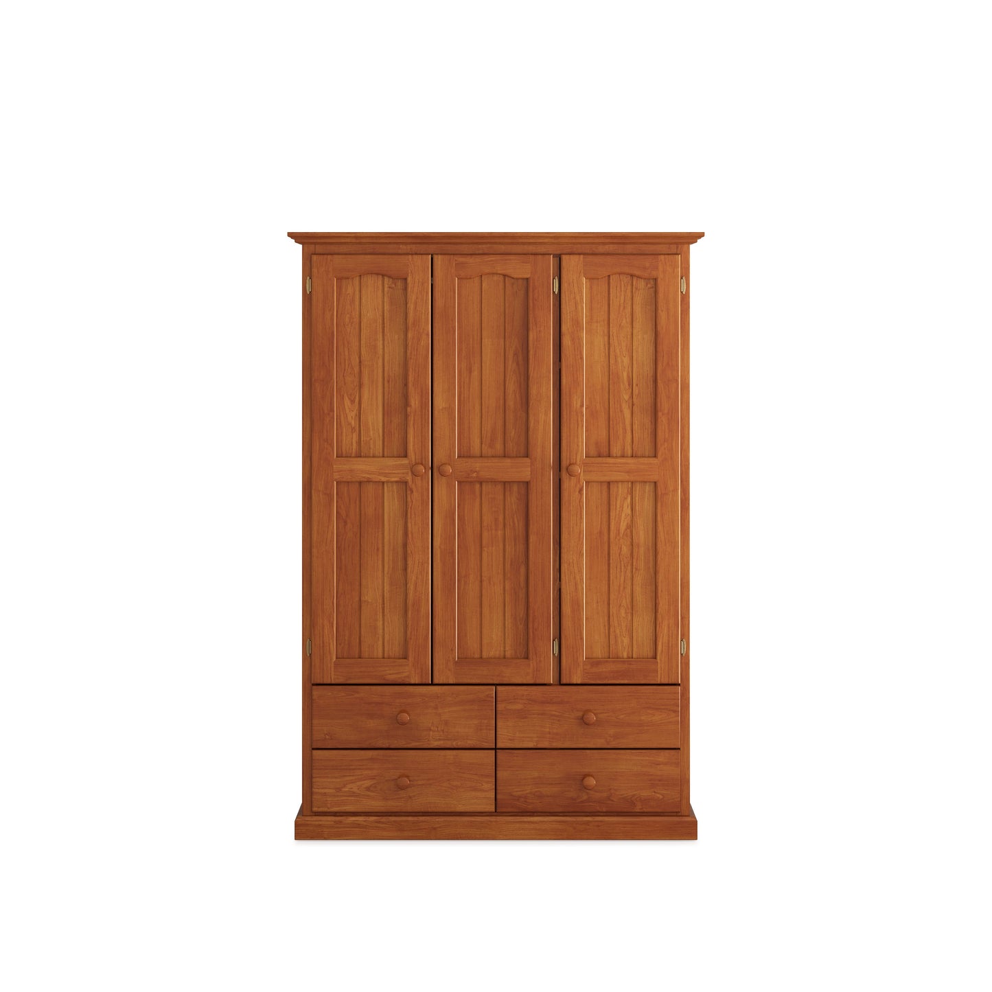 Heritage Timber Wardrobe 120cm 3 Door 4 Drawer All Hanging – Aussie Made Choice of Colours