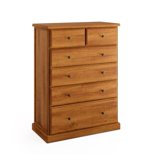 Chas 6 Drawer Tallboy