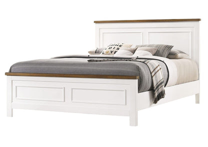Westconi Cottage Queen Panel Bed – Two-Tone Finish with Quality Construction