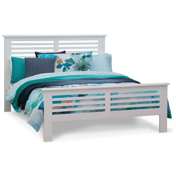 Beach House – Coastal Timber Bed Frame with White Finish