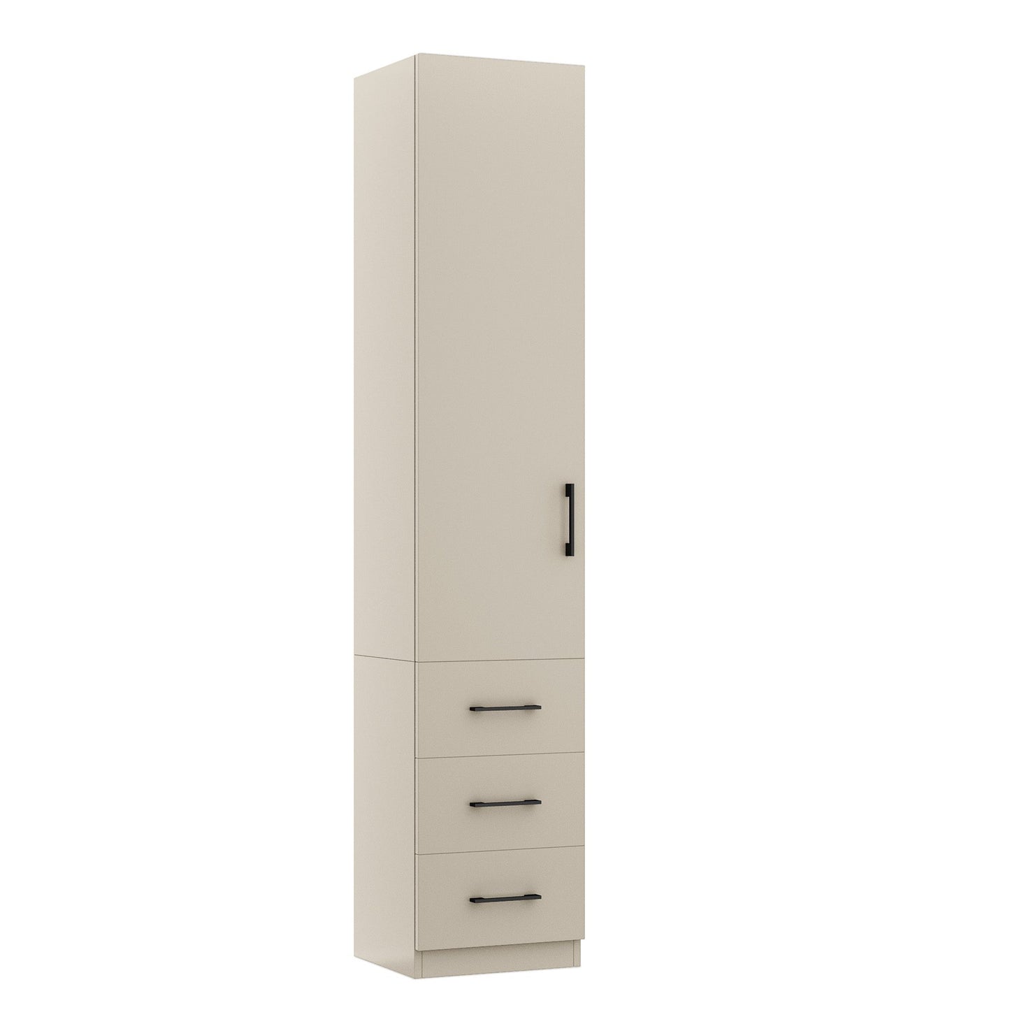 15. Wallbed Cupboard AB-5c Adjustable Shelves, Half door, Pullout Table, 3 Drawer