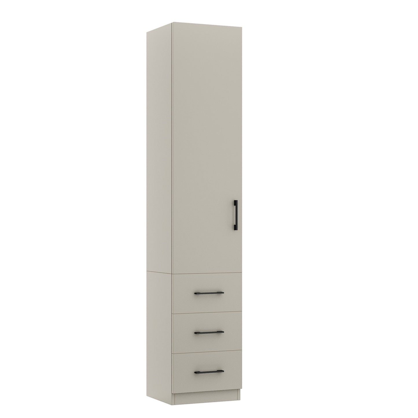 15. Wallbed Cupboard AB-5c Adjustable Shelves, Half door, Pullout Table, 3 Drawer