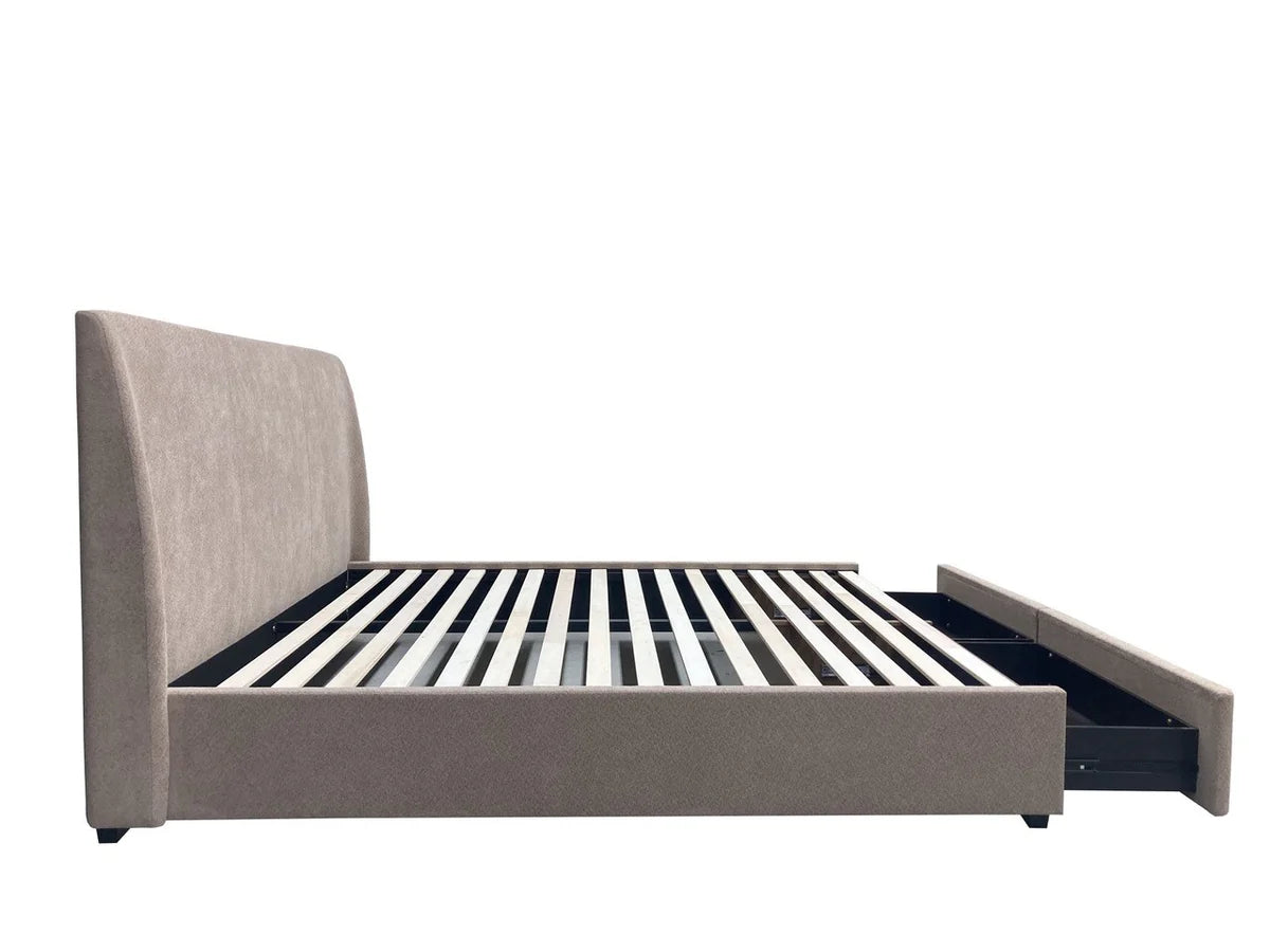 Casamia Upholstered Bed – 2 Drawers – Choice of Colours