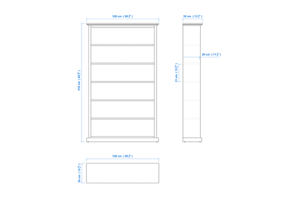 Heritage Timber Bookcase (7×4) H210xW128xD35cm – Aussie Made Choice of Colours