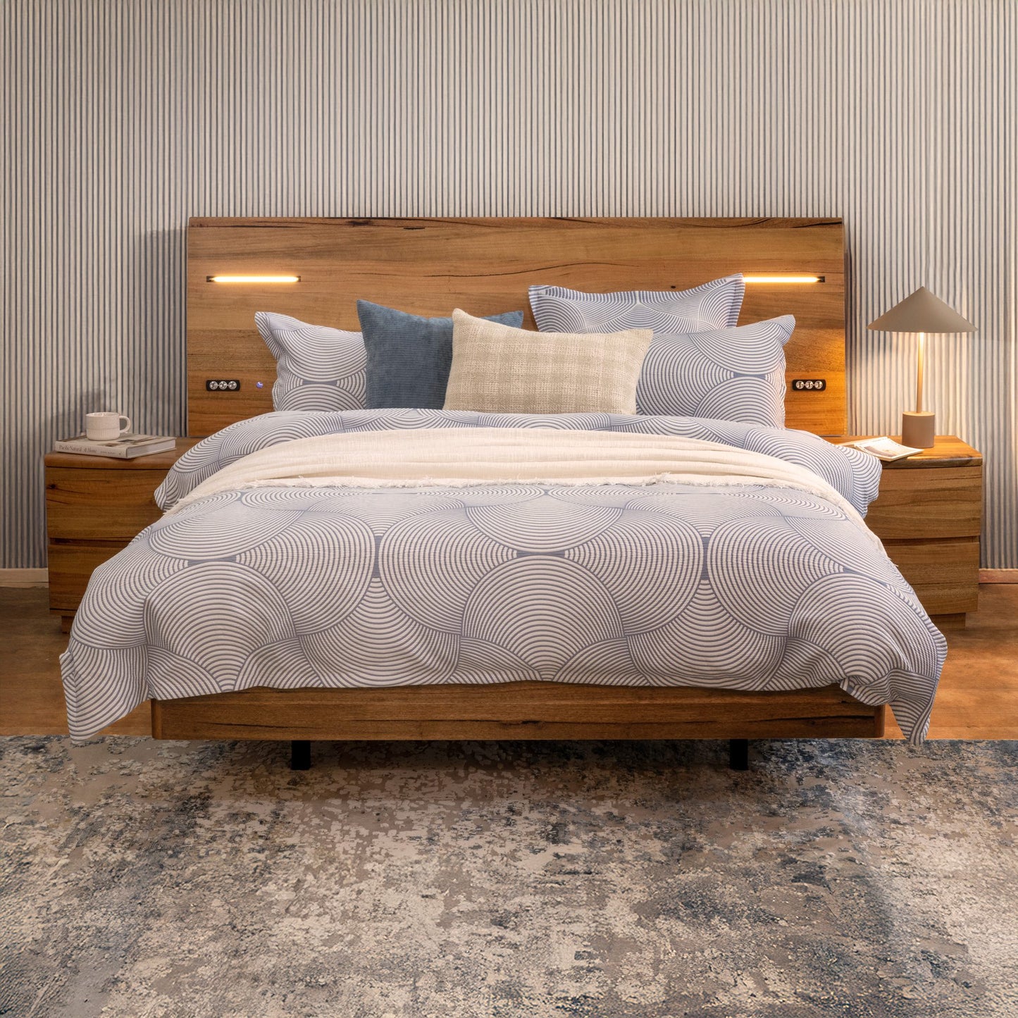 Esperance Bed, Solid Marri Hardwood with Modern Comforts