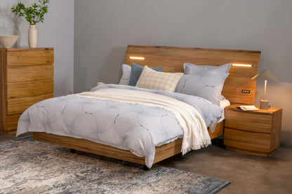 Esperance Bed, Solid Marri Hardwood with Modern Comforts