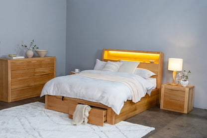 Hayman LED Bed Smart Storage Gas Lift Drawers