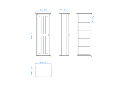 60cm Linen & Pantry Storage Cupboard – Aussie Made Choice of Colours