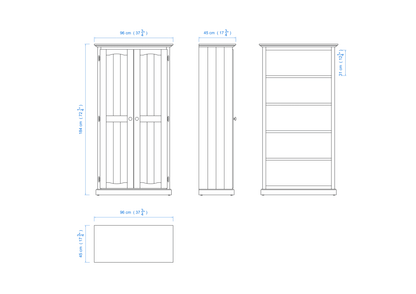 90cm Linen & Pantry Storage Cupboard – Aussie Made Choice of Colours