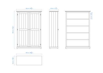 120cm Linen & Pantry Storage Cupboard – Aussie Made Choice of Colours