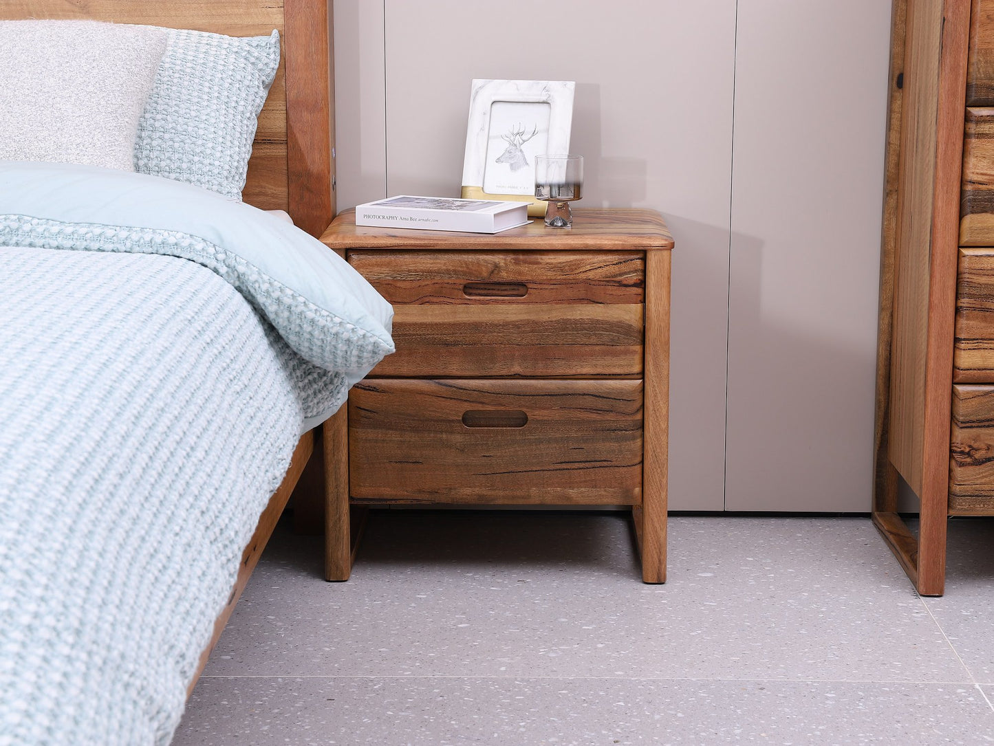 Fremantle Bedside Table – Aussie Hardwood with Modern Design | Premium Bedroom Furniture