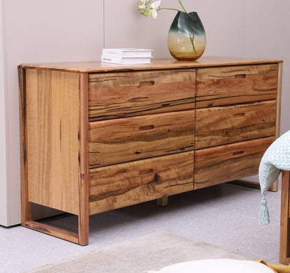 Fremantle Dresser – Aussie Hardwood with Natural Timber Finish | Bedroom Furniture