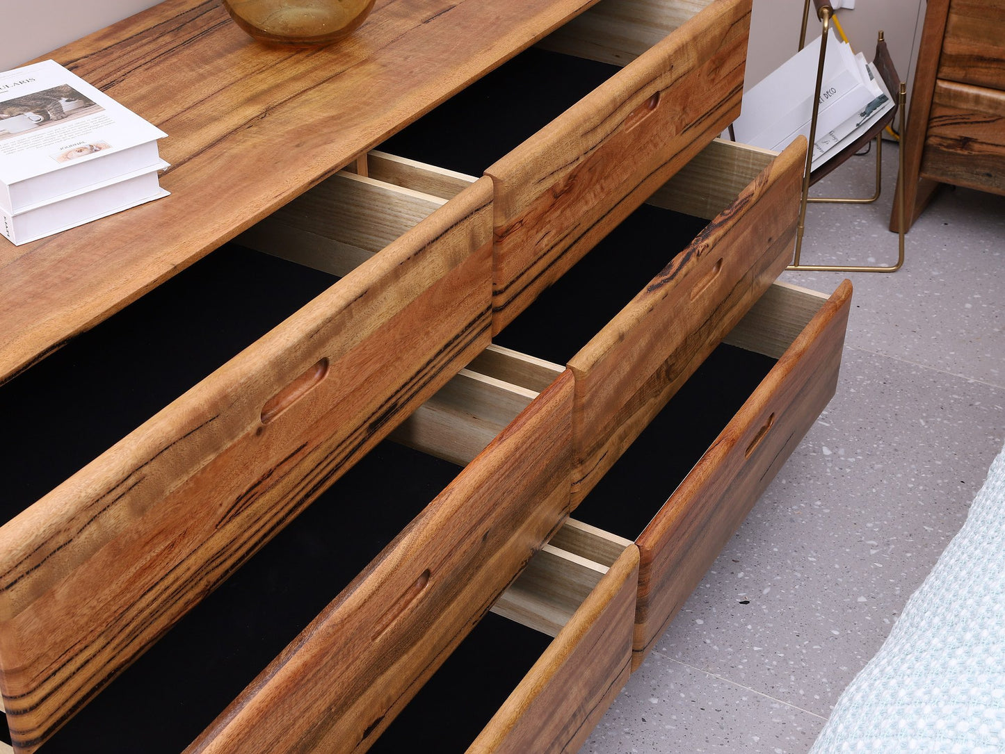 Fremantle Dresser – Aussie Hardwood with Natural Timber Finish | Bedroom Furniture