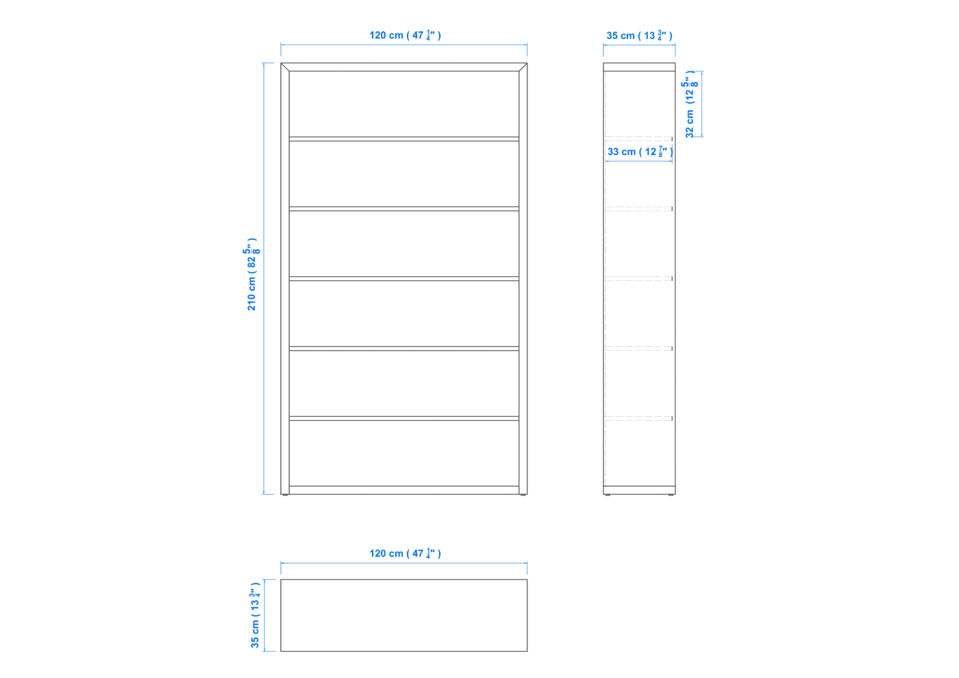 Modern 7×4 Bookcase – Aussie Made, Choice of Colours