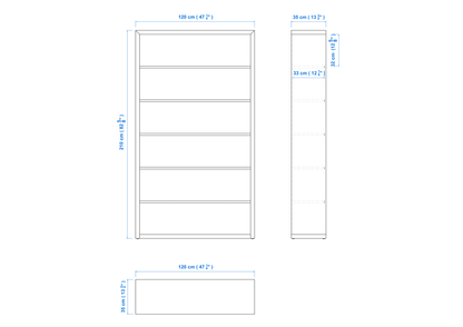 Modern 7×4 Bookcase – Aussie Made, Choice of Colours