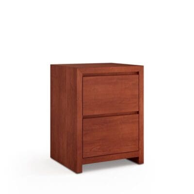 Modern 2 Drawer Bedside 51cm Aussie Made Choice of Colours