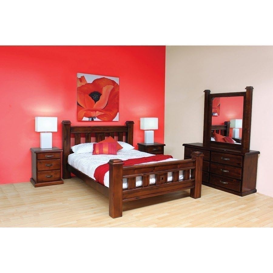 Classic King Bedroom Suite w Dresser One Stop Pine