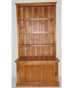 Colonial Bookcase Combo with Lift Lid_Timber Bookcase