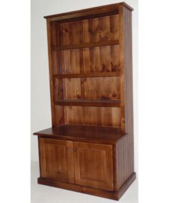 Colonial bookcase combo with 2 doors_Timber Bookcase