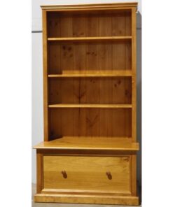 Colonial Bookcase Combo With 1 Drawer_Timber Bookcase