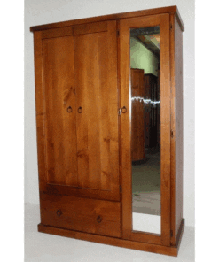 Caringbah 3 Door 1 Drawer with Shelving Wardrobe _Timber Wardrobes
