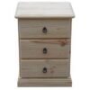 Savannah 3 Drawer Bedside 440mm RAW_Chests Timber