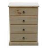 Savannah 4 Drawer Bedside 600mm RAW_Chests Timber