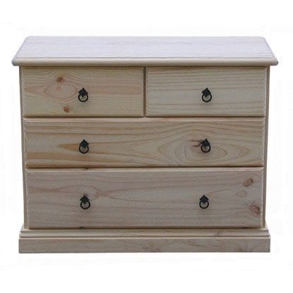 Savannah 4 Drawer Chest 900mm RAW_Chests Timber