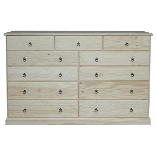 Savannah 11 Drawer Chest 1850mm Wide RAW_Chests Timber