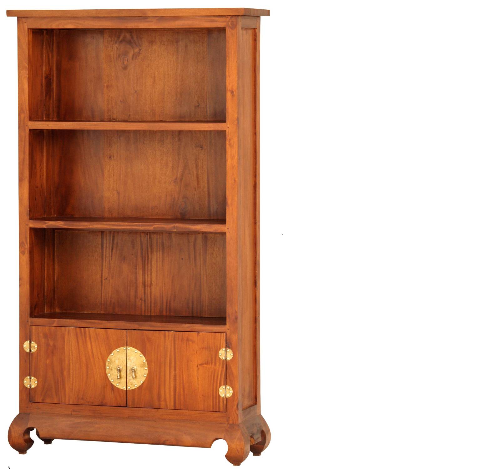 Oriental Chinese Leg Bookcase One Stop Pine