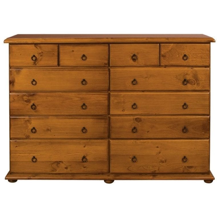 Chas 12 Drawer Tallboy_Chests Timber