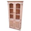 Inverell 4 Door display Cabinet 1800h _Timber Bookcase