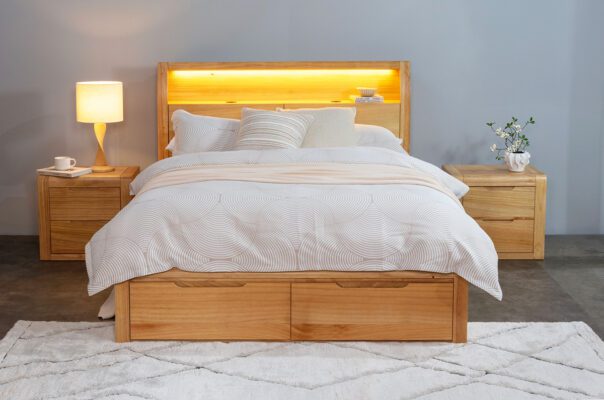 Hayman LED Bed Smart Storage Gas Lift Drawers