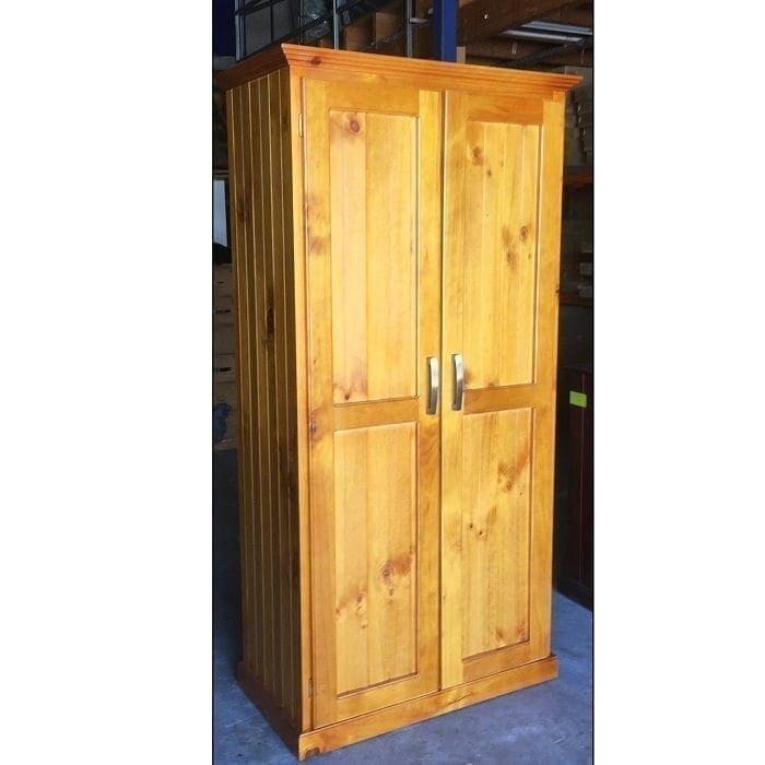 Pantry 90cm Solid Pine Timber One Stop Pine