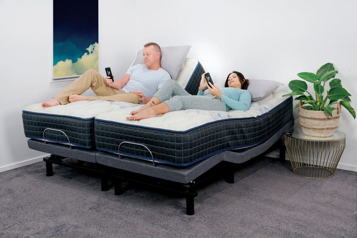 True Motion 500 Adjustable Base w Mattress One Stop Pine