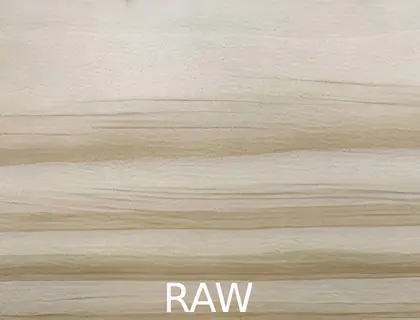 raw timber finish