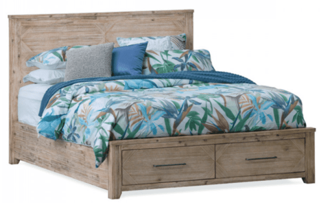 Santa Fe – Brushed Acacia Timber with Storage and Inlayed Details